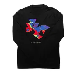 LOUIS VUITTON ルイヴィトン クルーネックニット 黒 2054 21SS インターシャ セーター ロゴ 綿 ナイロン マルチカラー メンズ Sサイズのサムネイル