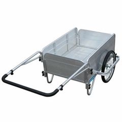 アルミリアカー耐荷重100kg 手押し折りたたみ式 ノーパンクタイヤ20