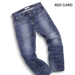 RED CARD レッドカード 25506 Anniversary 25th 加工 ボーイフレンド テーパード デニム パンツ ジーンズ Sz.22 レディース
