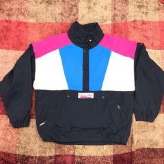 FREE　EIDER ナイロンジャケット ハーフジップ SALOMON ブラック ピンク 水色　輸入　古着