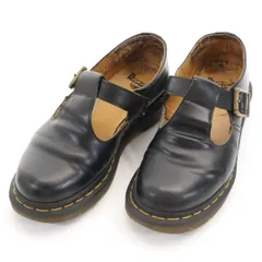 Dr.Martens ドクターマーチン POLLEY Tバー シューズ UK4 黒 レディース 古着