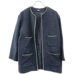 ドゥーズィエムクラス tweed Vネック ジャケット LINTON TWEED Vネック ジャケット（ノーカラージャケット