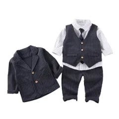 110_ブラック [YCharu] 入園式 男の子 フォーマル スーツ 5点セット キッズ フォーマル 男の子 子供服 男の子 スーツ 発表会 結婚式 入学式 卒業式 七五三 (110cm, ブラック)