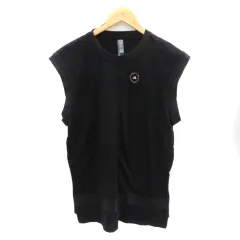 アディダス バイ ステラマッカートニー adidas by Stella McCartney タンクトップ カットソー 2XS 黒 ブラック /YK40 