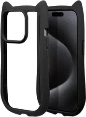 新品 iphone13/14兼用 猫耳 ネコみみ 猫 フレーム 韓国 くすみカラー 可愛いシルエット 肉球形サイドボタン ネコ好き PC クリア 手にフィット 透明 波型 可愛い シンプルおしゃれ TPU かわいい スマホケース SE 人気 アクキー アクスタ