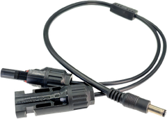 MC4-DC(5.5x2.1mm)(オス)変換ケーブル 40cm 10A 防水IP67 耐候性 UV耐久 ソーラーパネル ポータブル電源