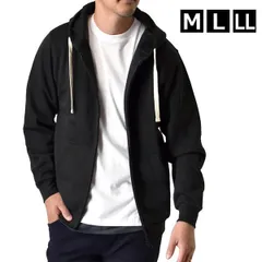 スウェット フルジップパーカー 《ブラック》新品 未使用メンズ TC裏起毛 ストレッチ フリース起毛 防寒 ジップパーカー リブ【B4N】【ゆうパケット】ファッション メンズ M L LL 秋 冬