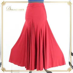 社交ダンス 衣装 ダンスアメリカ スタンダード スカート 赤 レッスン 練習着 レッド系 Dance AMERICA 社交ダンススカート フリル イベント スカート レディース ダンス衣装 練習用 フリルスカート ロング丈 ダンスウエア おしゃれ