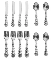 1/12 ドールハウス ミニチュア カトラリー 12本セット