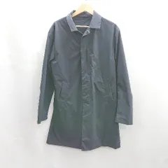◇ ⊂ GLOBAL WORK グローバルワーク 内ポケットあり ステンカラー 長袖 コート サイズM ネイビー メンズ E  【1412260024129】