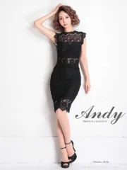 ブラック[OK2665] 【SALE】【andy/アンディ】ハイネック/ ミニドレス/ キャバドレス/ ワンピース/ ドレス