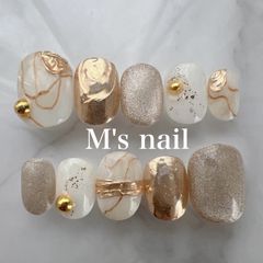 オーダーメイド/匿名配送可能/全サイズ入り/結婚式/成人式/成人式ネイル/ネイルチップ/ニュアンスネイル/24枚