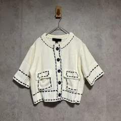 【ZARA】ステッチ入りショートスリーブニットジャケット