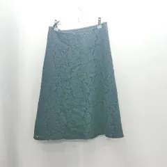 ◇ ⊂ Φ ROPE PICNIC ロペピクニック ひざ丈 フレア スカート サイズ38 ネイビー レディース E  【1501160001993】