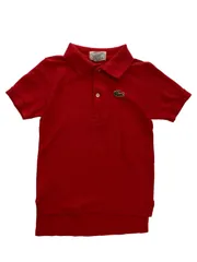 【Size100-110】vintage ラコステ 半袖  ポロシャツ 赤 ヴィンテージ US古着 アメリカ