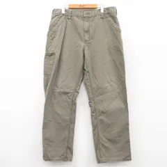 W35/古着 カーハート ペインター パンツ メンズ ダック地 コットン ベージュ カーキ spe 25may20 中古 ボトムス ロング