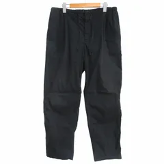 ボッテガヴェネタ BOTTEGA VENETA 19SS テクノコットンパンツ 553182 イージートラウザー スラックス コットンナイロン 黒 ブラック 48 約Mのサムネイル