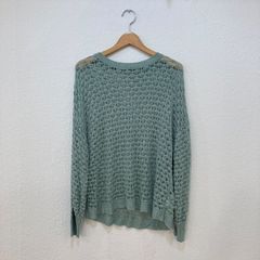 アントマリーズ AUNT MARIE'S【F】メッシュ編みルーズニット