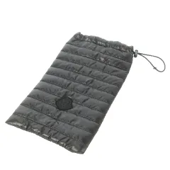 【希少】 MONCLER レザー 本革 キルティング ポーチ ブラック モンクレール バッグ ハンドバッグ MONCLER キルティング調