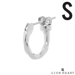 ライオンハート クロッシング ピアス ツイスト シルバー925 シルバー S 片耳用 1点売り フープピアス メンズ ブランド LION HEART