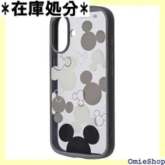 イングレム iPhone 16 ケース ミッキー クリア iPhone16 アイフォン16 ディズニー キャラクター かわいい 耐衝撃 透明 カバー ソフト ハード スマホカバー スマホケース ミッキーマウス IN-DP46CMD2/MKM 1048
