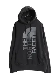 【お得なクーポン配布中!】 ノースフェイス プリント スウェット フード パーカー メンズ М 黒 The North Face アウトドア プルオーバー 裏起毛 トレーナー ブラック