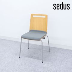 【中古品】Sedus セダス Meet Chair ミートチェア ダイニング オフィス アームレス チェア ウッド ファブリック マルクス・デルナー