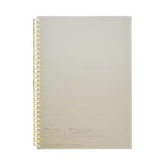 リヒトラブ オープンリングノート セミB5 B罫6mm ブラウン N-2725-9 （1点）