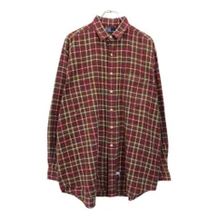 Polo by Ralph Lauren ポロ ラルフローレン フランネルシャツ チェック レッド(メンズ L)中古 古着 V2905