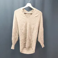 ◇ BEAUTY&YOUTH Vネック カジュアル 秋冬 おしゃれ 長袖 ニット セーター 表記なし ブラウン レディース E  【1309040041684】