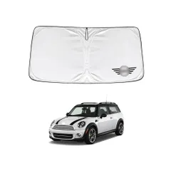 新品 KOKATO 適合ミニ ＭＩＮＩクラブマン R55 2007年10月～2015年5月 車種専用設計 サンシェード 車 フロント さんしぇーど 暑さ対策 日除け 遮熱 遮光 uvカット 紫外線遮蔽 折り畳み式 収納ポーチ付き 取付簡単 保護パーツ