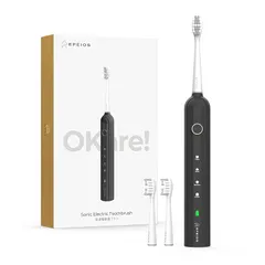【「家電批評」2024年連続ベストバイ一位受賞(三年連続) 殿堂入り】電動歯ブラシ エペイオス(Epeios) 音波歯ブラシ ソニック 歯ブラシ 電動 ブラシヘッド2本 IPX7 防水 歯磨き Type-C 充電式 180日間使用 誕生日 ギフト プレゼン
