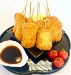 【タイムセール3100円→2480円】国内製造お肉屋さんの串揚げ 串かつ ４種20本セット（豚ロース串　豚ロース玉葱串　豚バラアスパラ串　鶏串）