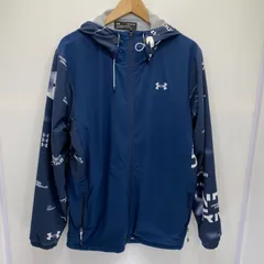 UNDER ARMOUR ストレッチ裏起毛 ウィンドジャケット 1372189 XL ネイビーのサムネイル