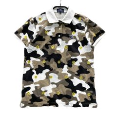 【美品希少サイズ7】パーリーゲイツ カモフラ 半袖ポロシャツ 迷彩 XXL 3L 美品希少サイズ7】パーリーゲイツ カモフラ 半袖ポロシャツ 迷彩 XXL