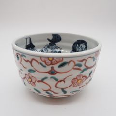 陶あん 京焼 赤絵牡丹文 陶器 | Mercari