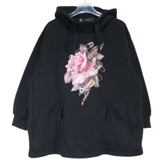 新品同様 GU ジーユー x UNDERCOVER アンダーカバー オーバーサイズスウェットプルオーバーパーカー 338485 ブラック トップス サイズL maykのサムネイル
