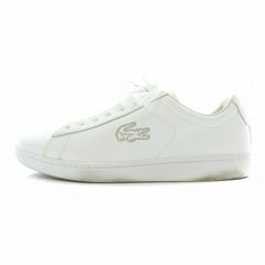ラコステ LACOSTE × マスターマインド mastermind CARNABY MST スニーカー レザー ローカット ロゴ US8.5 26cm 白 ホワイト SM01120 /XZ ■GY27