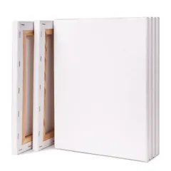 【在庫処分】セット キャンバス 張りキャンバス 6枚 キャンバス画材 canvas F6 油絵・アクリル絵に適用 (410mm*318mm*6枚)のサムネイル