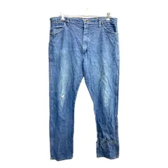 Wrangler カウボーイ ロングパンツ W40 ラングラー ビッグサイズ ブルー コットン メキシコ製 古着卸 アメリカ仕入 2501-864