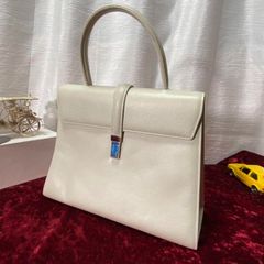 高級ブランド LOEWE 美品 vintage ロエベ クロコダイル ワニ革 アナグラム 皮革
