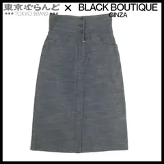シャネル CHANEL ココボタン タイトスカート 03P P21310V12277 デニムブルー コットン スパンデックス ロング スリット 38 ボトムス レディース 101740436のサムネイル