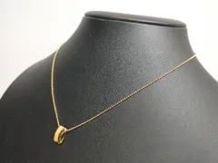 K18 デザインペンダントネックレス 2.8g 39cm 18K YG 18金 イエローゴールド ボールチェーン 