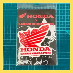 HONDA×サンリオキャラクターズ 透明ステッカー 集合 ホンダウィング sanrio コラボ グッズ