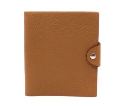 HERMES エルメス ユリスPM ゴールド トゴ 手帳カバー＋純正リフィル 