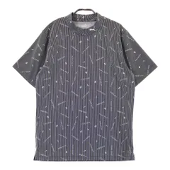サイズ：XL PUMA GOLF プーマゴルフ  モックネック 半袖 Tシャツ 総柄 ブラック系 [240101344608]# ゴルフウェア メンズ ストスト