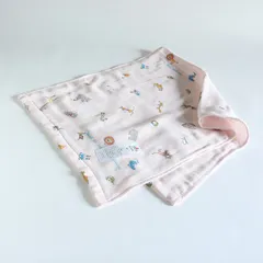 KONTEX／Toris Gauze Zoo／M Size／Pink／imabari towel／コンテックス／トロワガーゼ ズー／Mサイズ／ピンク／今治タオル