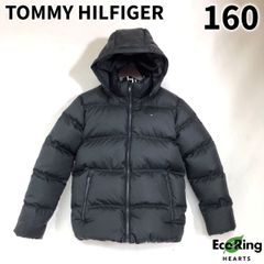 TOMMY HILFIGER トミーヒルフィガー キッズ ダウンジャケット 164/14サイズ ブラック  アウター 【送料無料】 MSID397