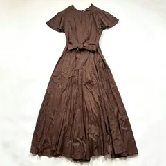 MARIHAマリハ定番半袖ワンピース38ブラウン美品 楽天市場】MARIHA / マリハ | スリーブレス ボリューム ロング