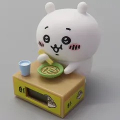 【中古】置き時計・壁掛け時計 ちいかわ(ラーメン) 「ちいかわ いっしょにがんばろ! ダンボールウォッチ」